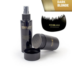 Nanoluxe Complete Kit : Hair Fibers + Keratin Hold Spray + Fiber Comb